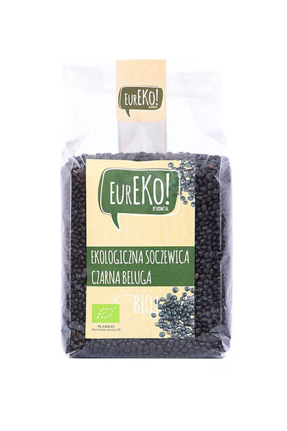 EUREKO Soczewica czarna beluga  400g - BIO