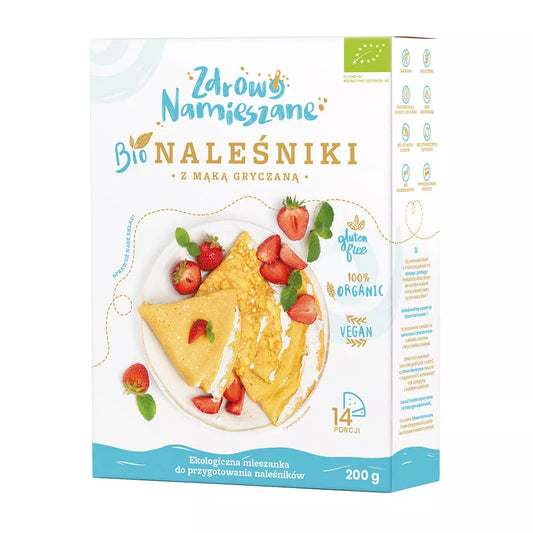 ZDROWO NAMIESZANE Mieszanka do wyrobu naleśników z mąką gryczaną (200g) - BIO