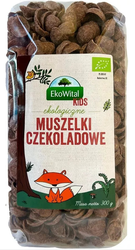 EKOWITAL Muszelki czekoladowe (300g) - BIO