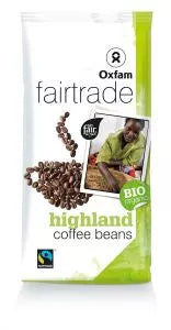 Kawa ziarnista arabica/robusta wysokogórska Fair Trade BIO 250g, Oxfam