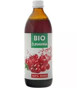 PREMIUM ROSA Sok z żurawin 100%, bez dodatku cukru (500ml) - BIO