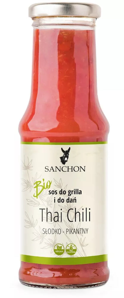 SANCHON Sos thai chili wegański bezglutenowy (210 ml) - BIO