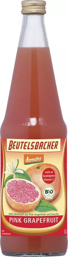 BEUTELSBACHER Sok z różowych grejpfrutów (700ml) - BIO