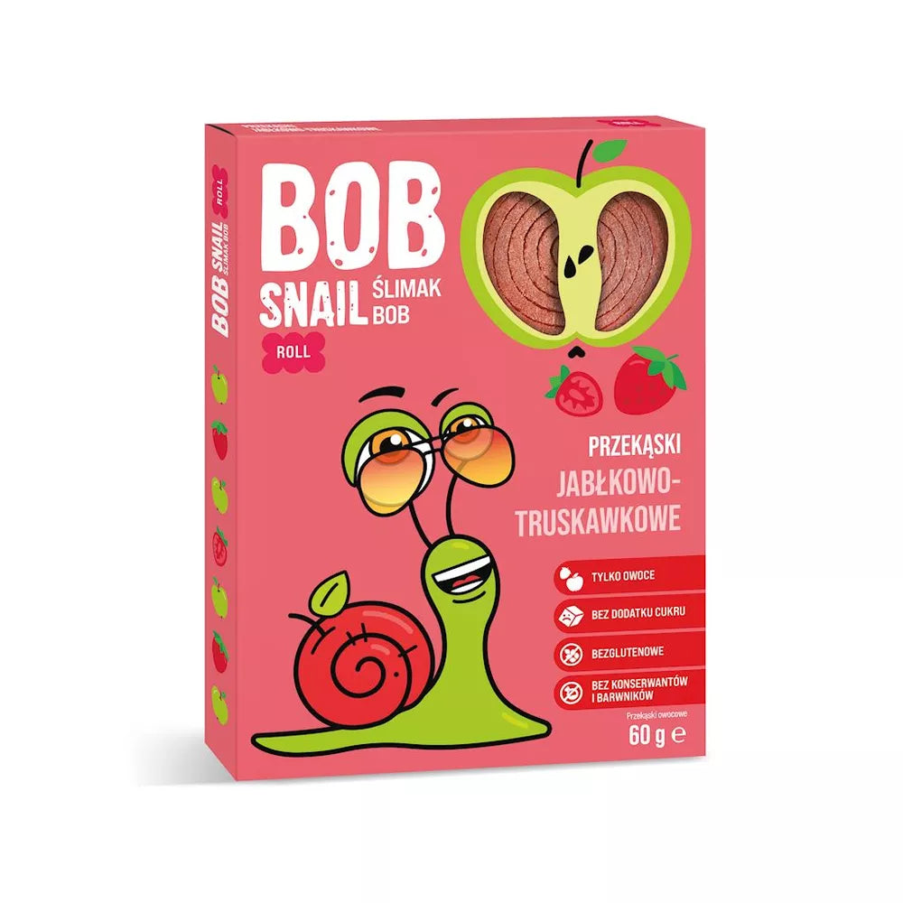 BOB SNAIL PRZEKĄSKA ROLL MANGO BEZ DODATKU CUKRU BEZGLUTENOWA 60 g