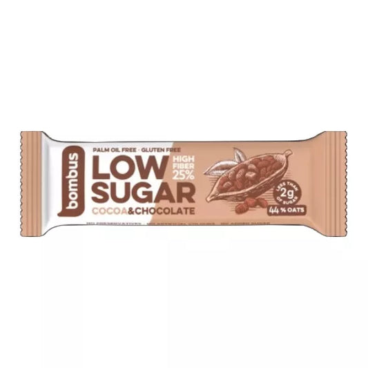BOMBUS Baton Low Sugar kakao -czekolada bezglutenowy (40g)