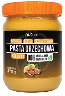 NUTURA Pasta orzechowa kremowa (470g)