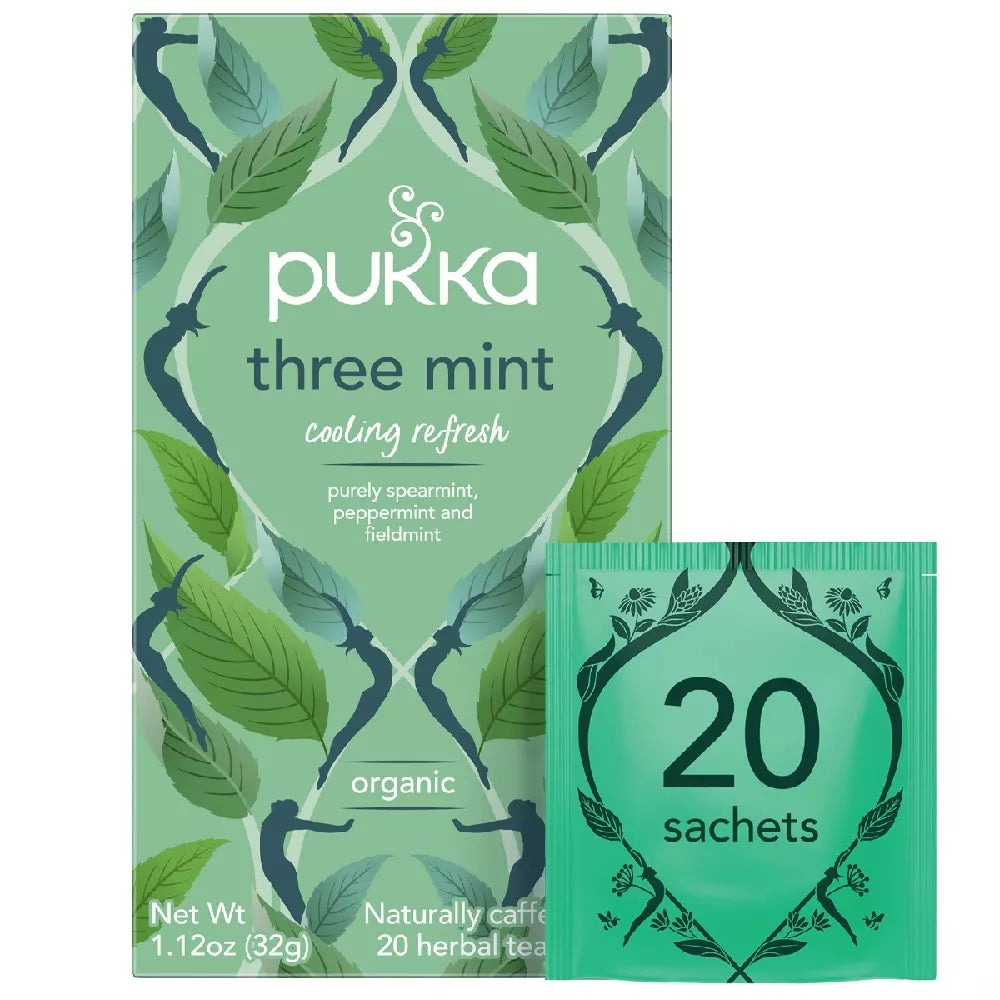 PUKKA Herbata Three mint (20 saszetek) (32 g) - BIO