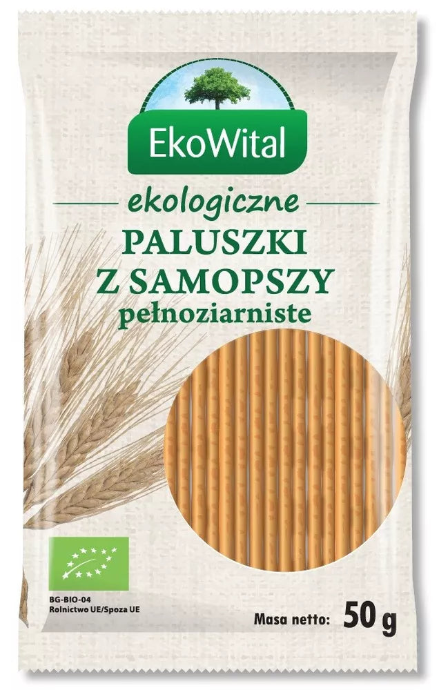 EKOWITAL Paluszki z samopszy pełnoziarniste (50g) - BIO