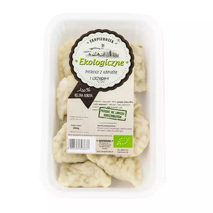 *EKOPIEROŻEK Pierogi ze świeżą kapustą i grzybami (300g) - BIO