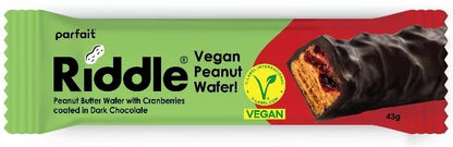 RIDDLE Wegański baton z masłem orzechowym w ciemnej czekoladzie (35 g)