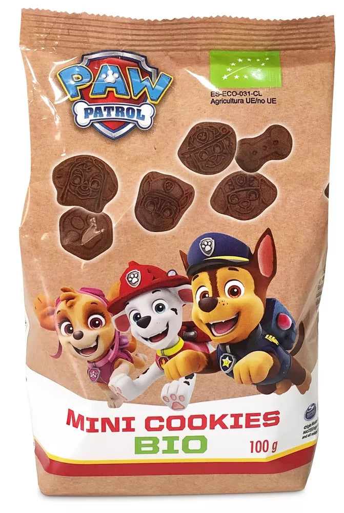 HEJO! PSI PATROL Mini ciastka kakaowe dla dzieci (100 g) - BIO