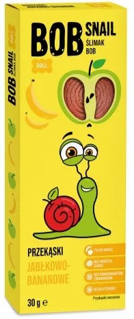 BOB SNAIL Przekąska Rolls owocowy jabłko banan (30 g)