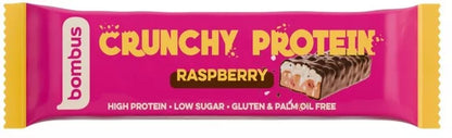 BOMBUS Baton Crunchy Protein malinowy bezglutenowy (50g)