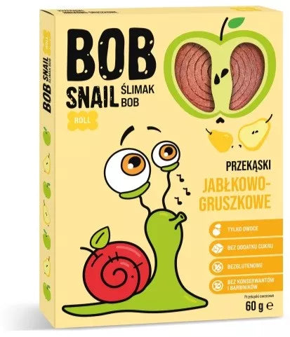 BOB SNAIL Przekąska jabłko - gruszka 60 g