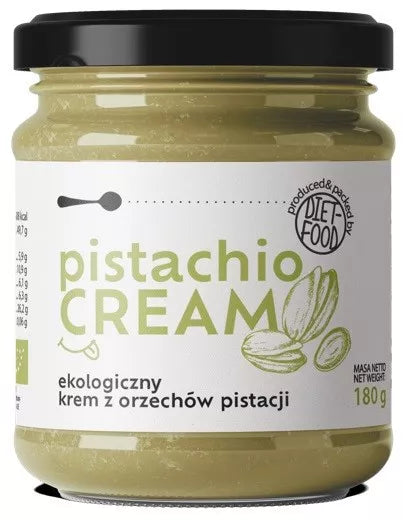 DIET-FOOD Krem z orzechów pistacji 100% (180 g) - BIO