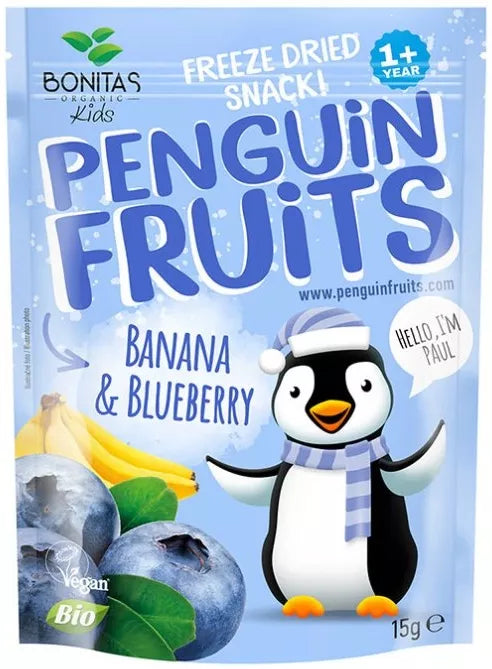 BONITAS Liofilizowany banan i jagoda (15 g) - BIO