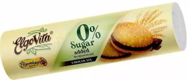 ELGOVITA Ciastka markizy z kremem o smaku cytrynowym bez cukru (180 g)