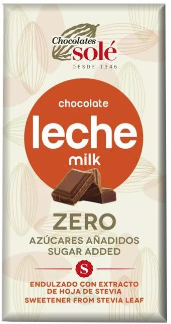 SOLE Czekolada mleczna bez dodatku cukru ze stewią (100 g)