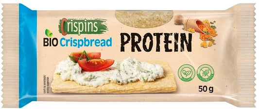 CRISPINS Pieczywo chrupkie PROTEIN bezglutenowe (50 g) - BIO