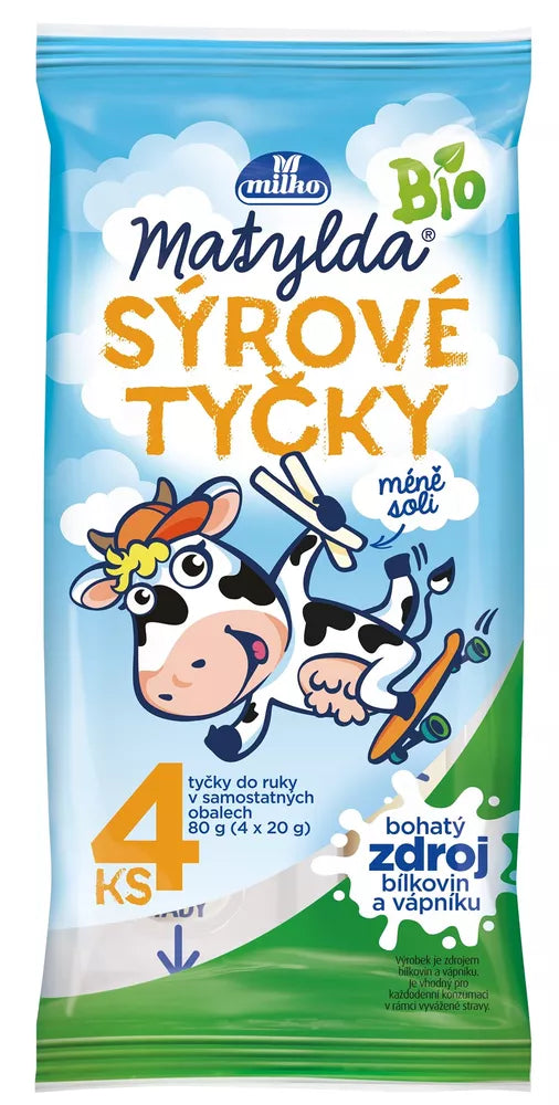 *MILKO MATYLDA Pałeczki serowe (80 g) - BIO