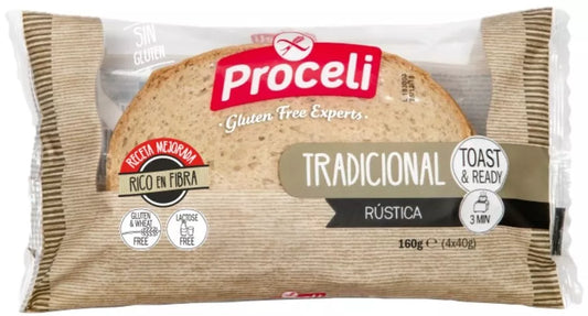 PROCELI Chleb tradycyjny bezglutenowy bez laktozy (160 g)
