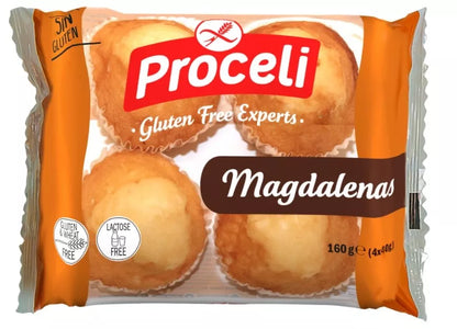 PROCELI Babeczki Magdalenas czekoladowe bezglutenowe bez laktozy (180 g)