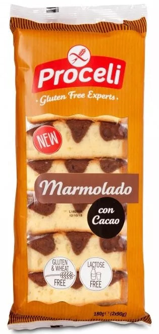 PROCELI Ciasto marmurkowe z kakao bezglutenowe bez laktozy (180 g)