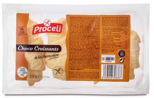PROCELI Croissanty z czekoladą do wypiekania bezglutenowe bez laktozy (230 g)