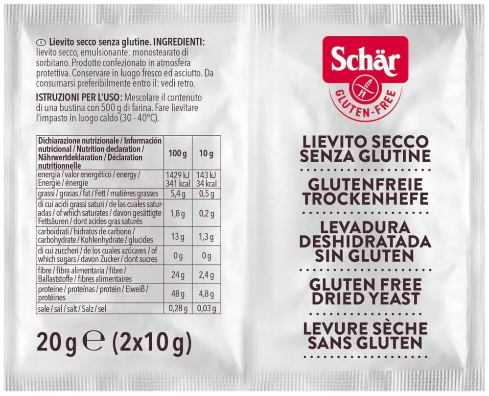 SCHAR Drożdże suche bezglutenowe (20g)