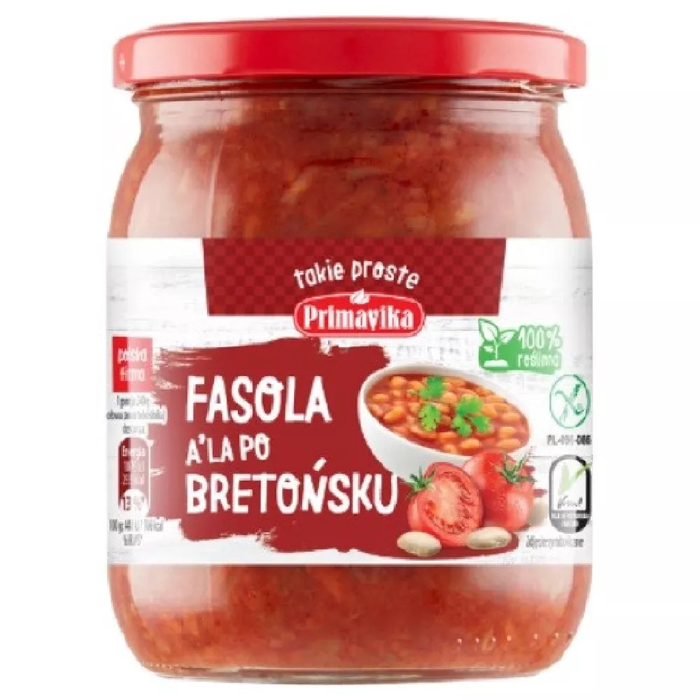 PRIMAVIKA Fasolka a'la po bretońsku bezglutenowa (480 g)