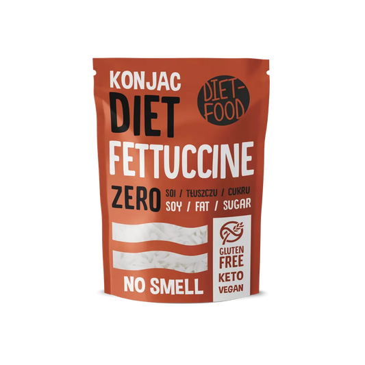 DIET-FOOD Makaron shirataki fettuccine bezglutenowy (Konjac Noodles) (200g)