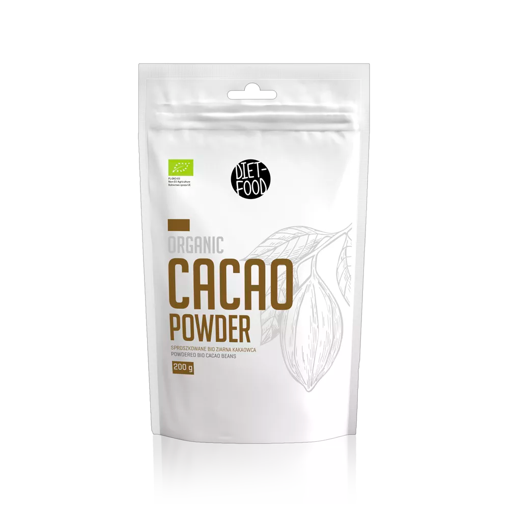 DIET-FOOD Kakao sproszkowane (200g) - BIO
