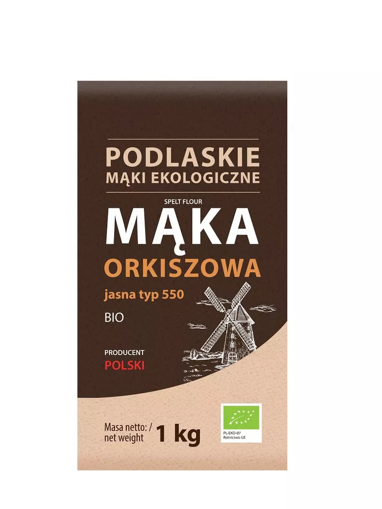 BIO LIFE Mąka orkiszowa jasna typ 550 (1 kg) - BIO
