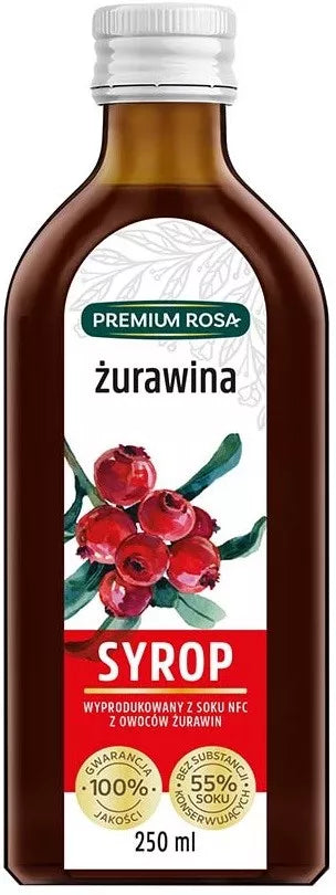 PREMIUM ROSA Syrop żurawinowy (250ml)