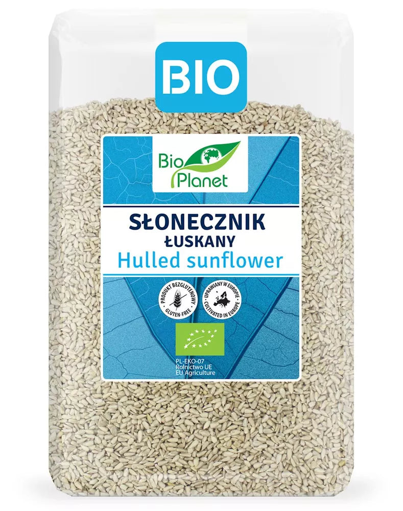 BIO PLANET Słonecznik łuskany bezglutenowy (1,5 kg) - BIO