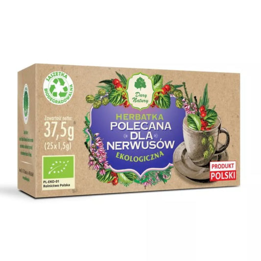DARY NATURY Herbatka dla nerwusów (25 x 1,5 g) - BIO