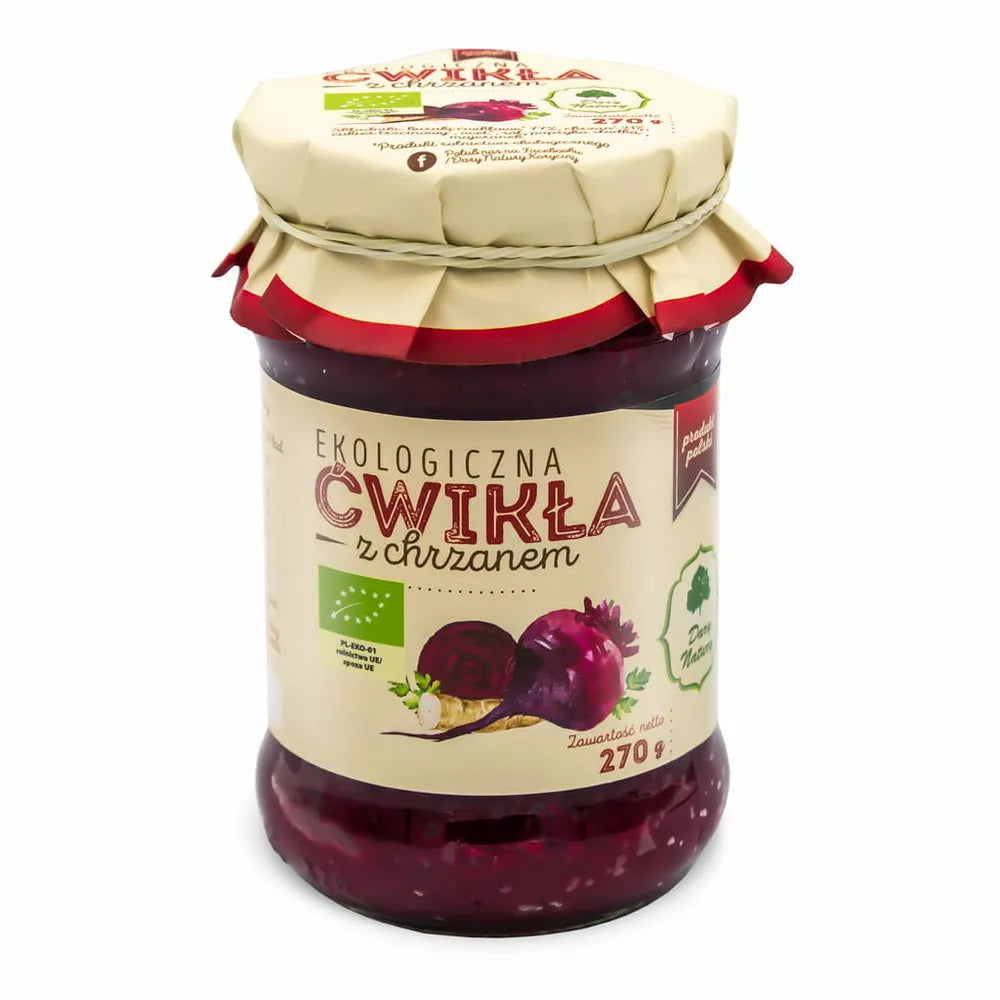 DARY NATURY Ćwikła z chrzanem ekologiczna (270g) - BIO
