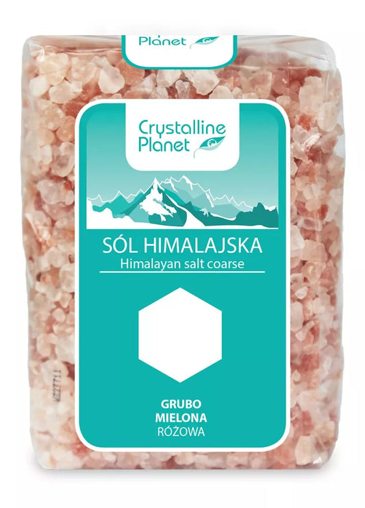 CRYSTALLINE PLANET Sól himalajska różowa grubo mielona (600 g)