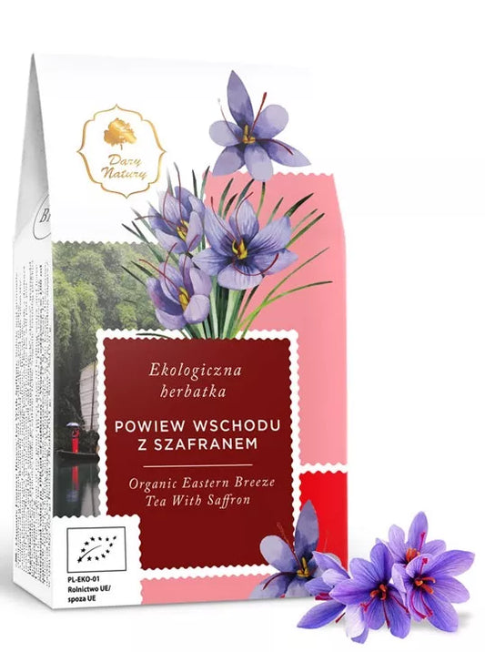 DARY NATURY Herbatka z szafranem Powiew Wschodu (80 g) - BIO