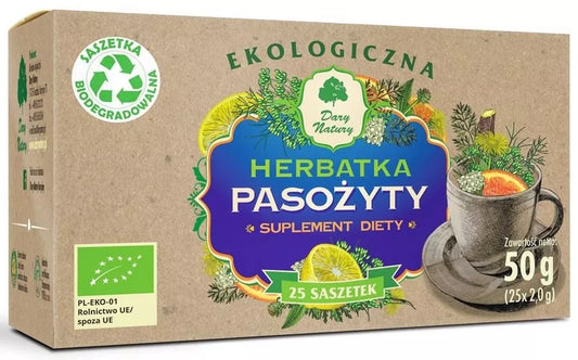 DARY NATURY Herbatka ekologiczna przeciw pasożytom w saszetkach (25 x 2 g) - BIO