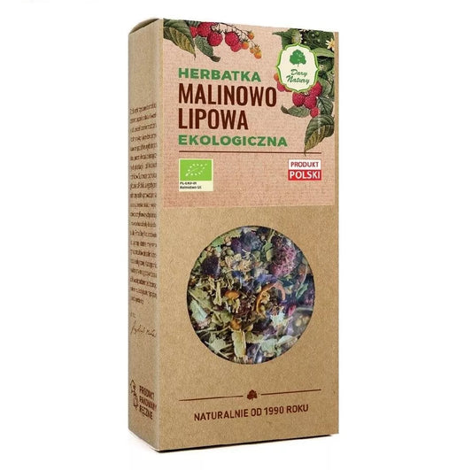 DARY NATURY Herbatka lipowo - malinowa (80 g) - BIO