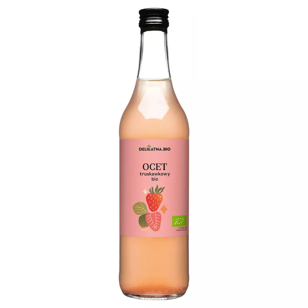 DELIKATNA Ocet truskawkowy (500 ml) - BIO