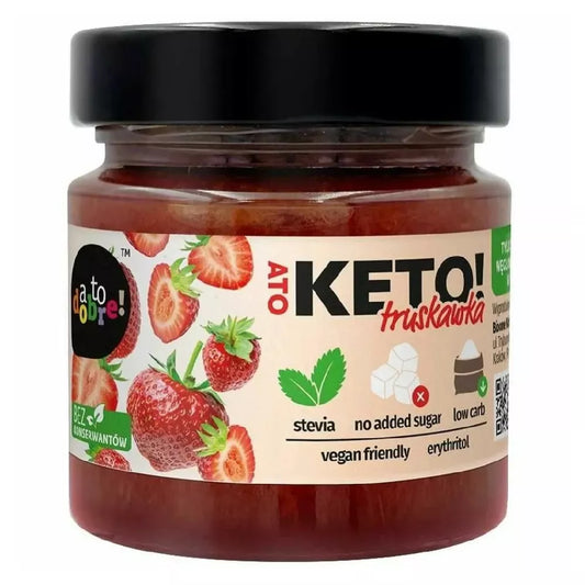 A TO KETO! Konfitura truskawka bez cukru (200g)