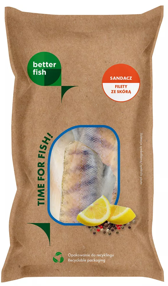 ***BETTER FISH Sandacz ze skórą mrożony (450 g)