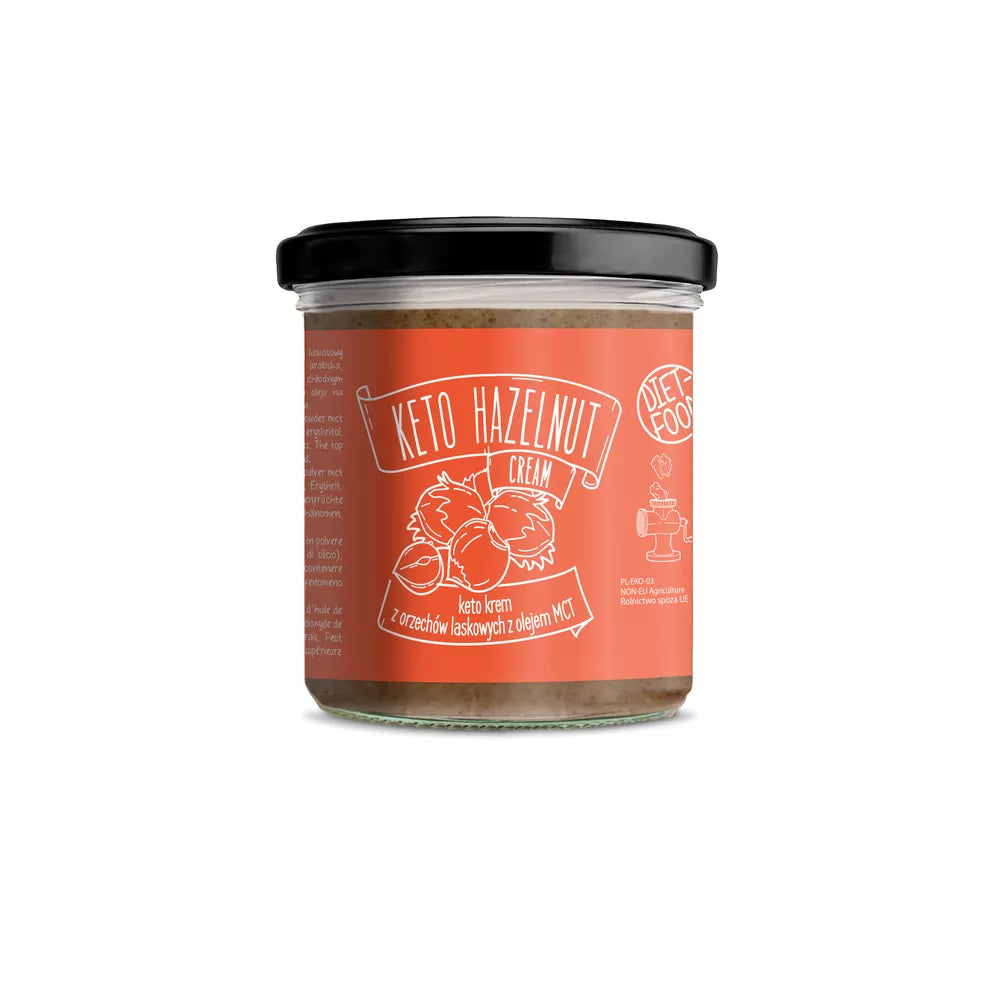 DIET-FOOD Keto krem z orzechów laskowych z olejem mtc (300 g) - BIO
