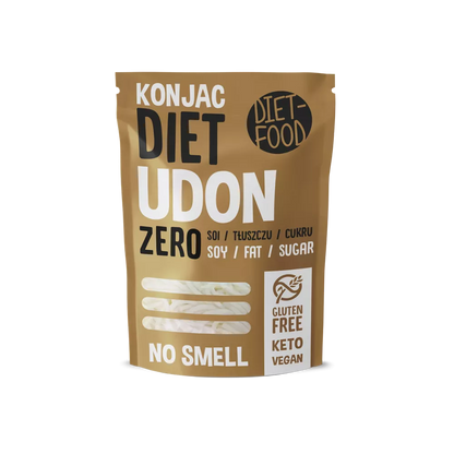 DIET-FOOD Makaron shirataki udon bezglutenowy (Konjac Noodles) (200g)
