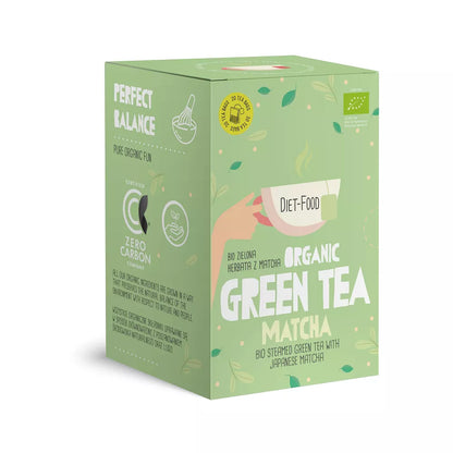 DIET-FOOD HERBATA ZIELONA Z MATCHĄ (GREEN TEA MATCHA) BIO (20 x 2 g) 40 g