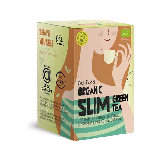 DIET-FOOD HERBATA ZIELONA NA ODCHUDZANIE (SLIM GREEN) BIO (20 x 1,5 g) 30 g