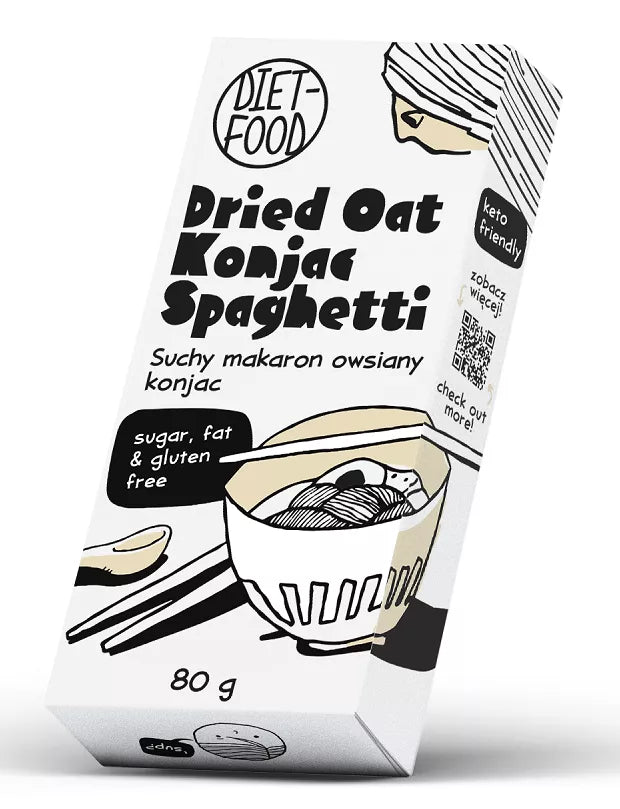 DIET-FOOD Makaron suchy konjac spaghetti bezglutenowy (80 g)