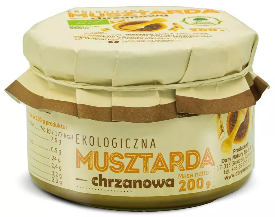 DARY NATURY Musztarda miodowa ekologiczna (200 g) –  BIO